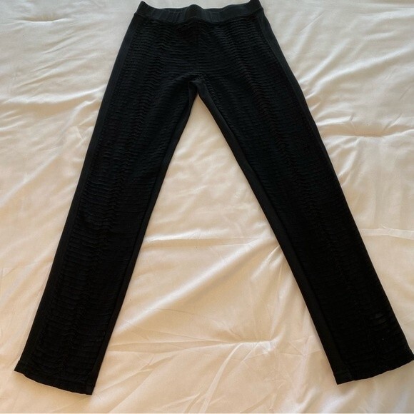 Cristina V Unique Design Glamorous Sexy Black Pants Leggings Size M - Picture 7 of 11